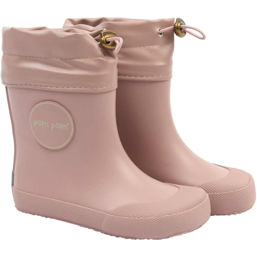 POM POM PMBell Barefoot Gumboots Rubber Boots Pale Mauve