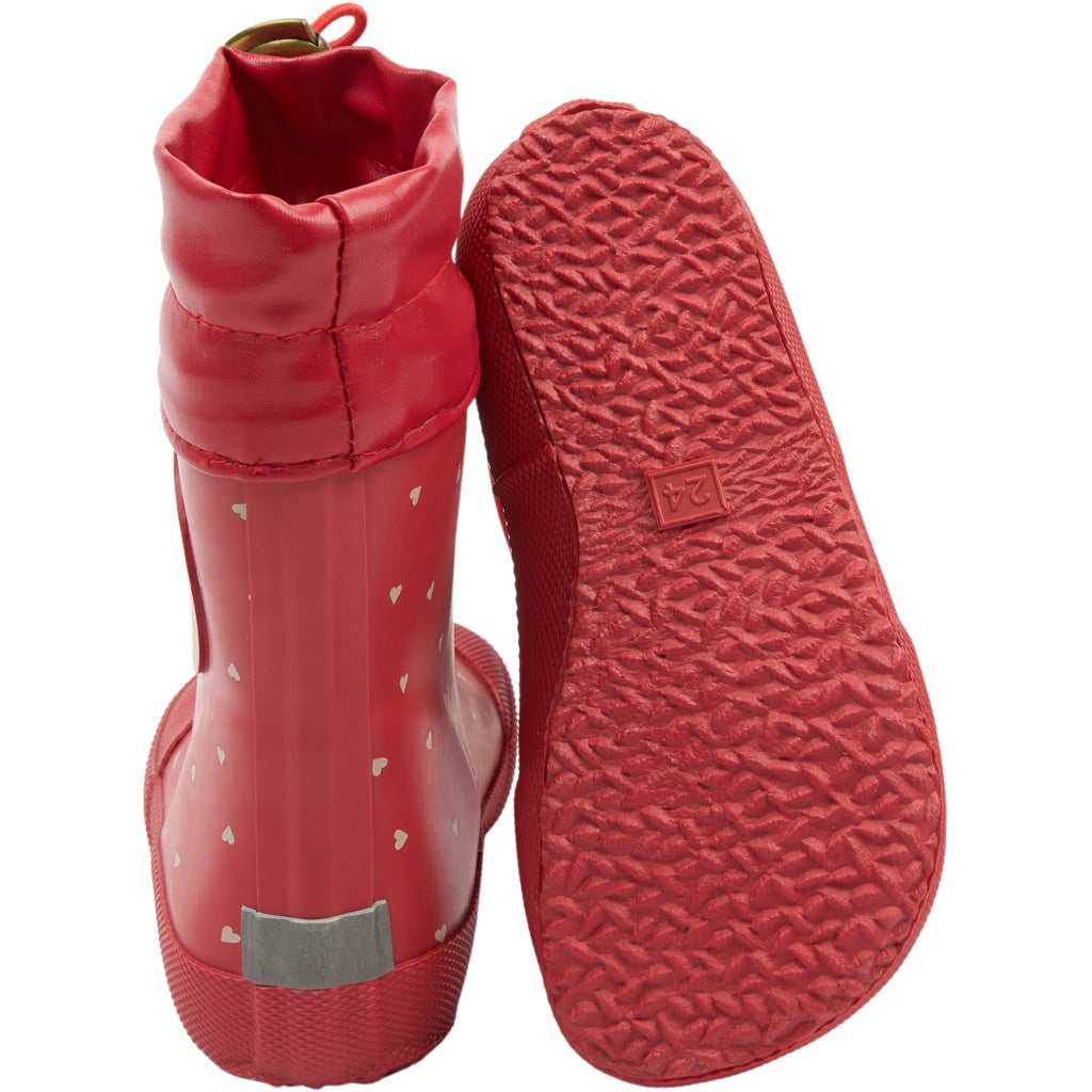 POM POM PMBell Barefoot Gumboots Rubber Boots Samba Heart AOP