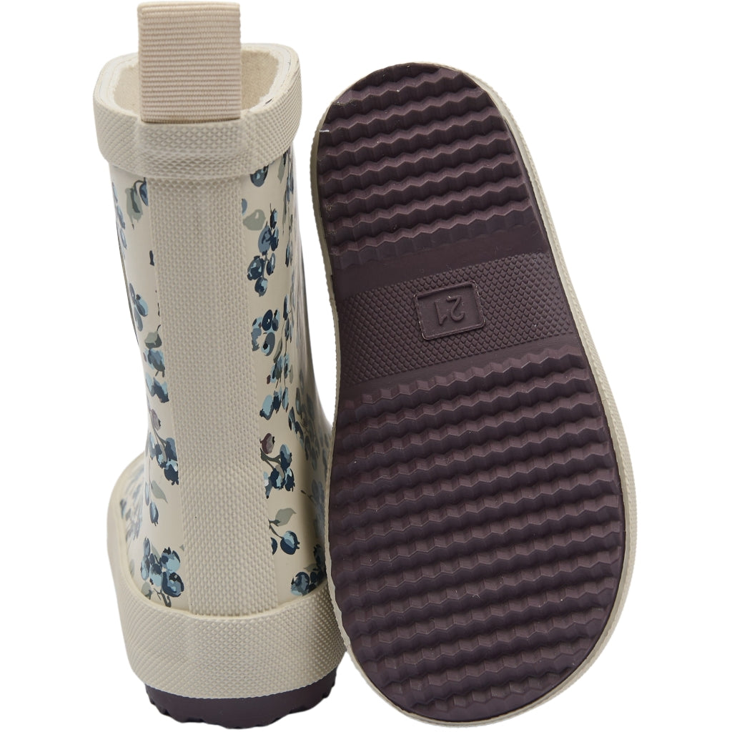 POM POM PMBliss Gumboots AOP Rubber Boots Fog Blueberry AOP