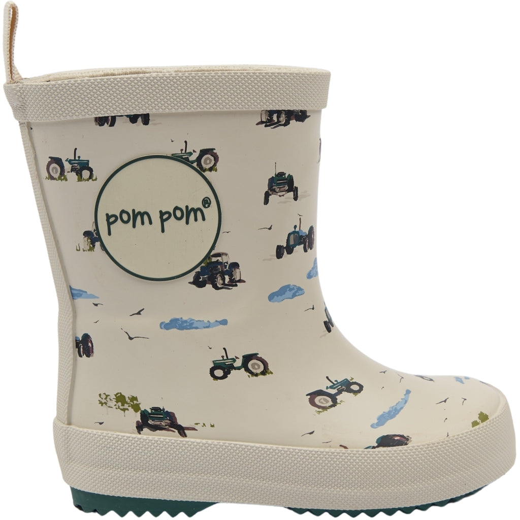POM POM PMBliss Gumboots AOP Rubber Boots Fog Tractor AOP