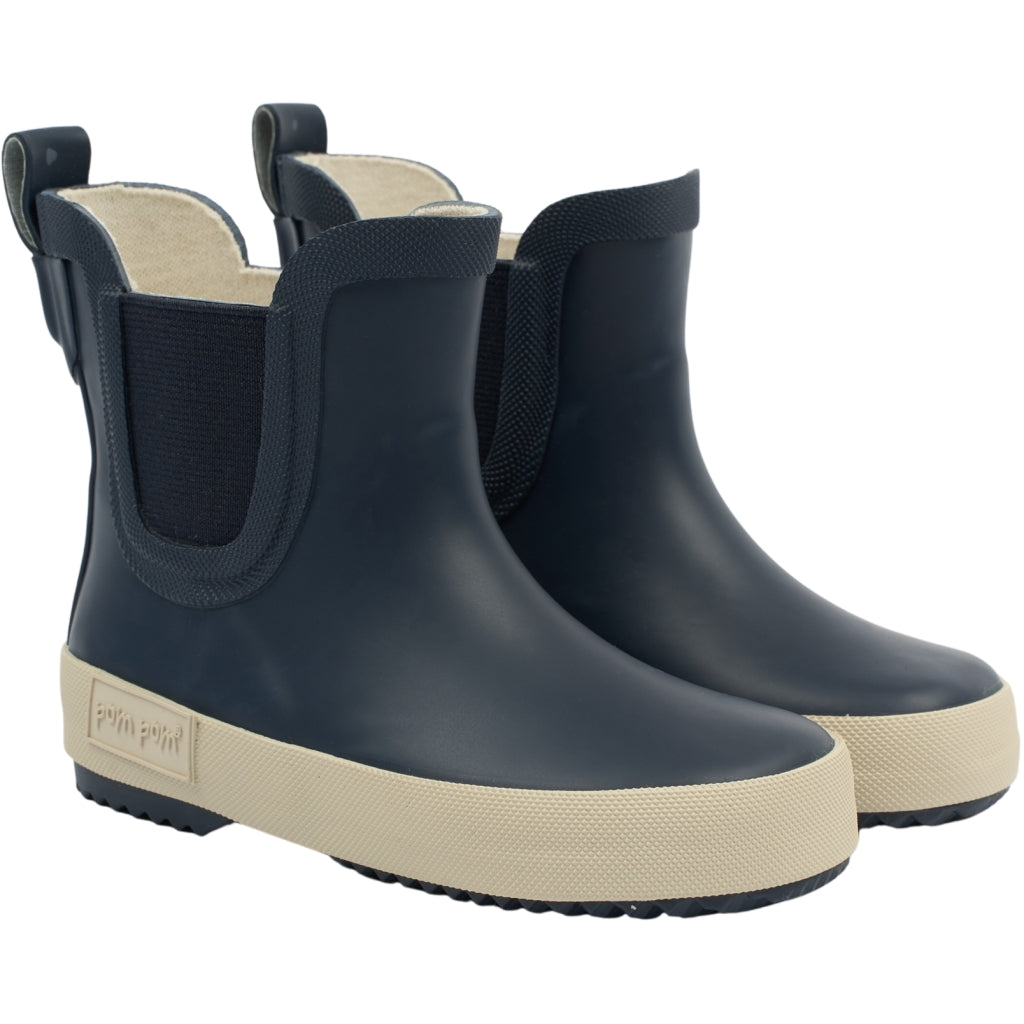 POM POM PMLook Gumboots Ankle Rubber Boots India Ink