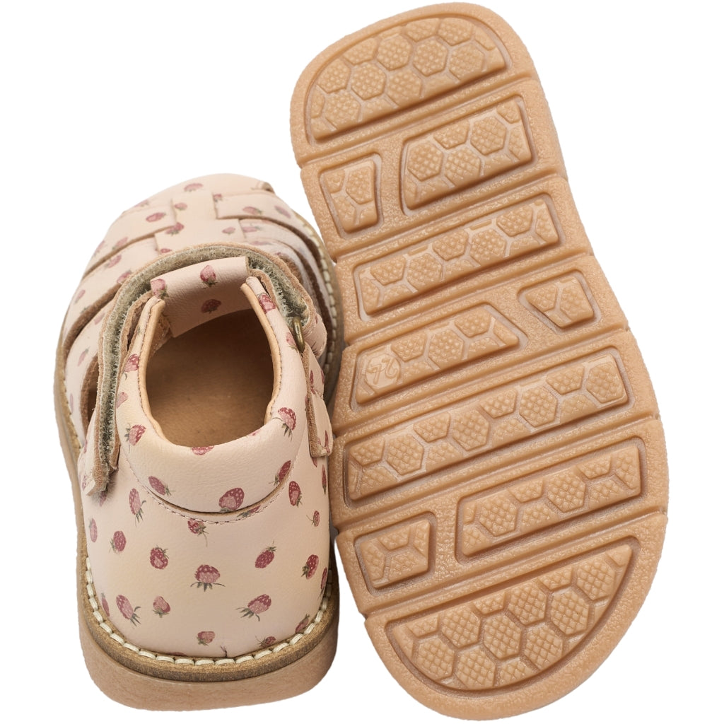 POM POM PMPeak Velcro Sandal Sandals Dusty Rose Strawberry AOP