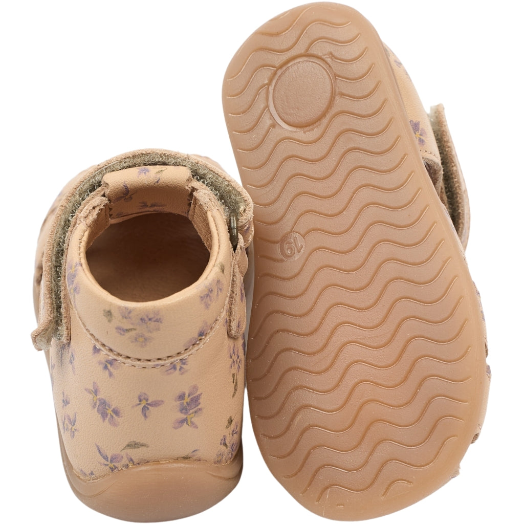 POM POM PMPi Starter Scallop Sandal Sandals Fog Viola AOP