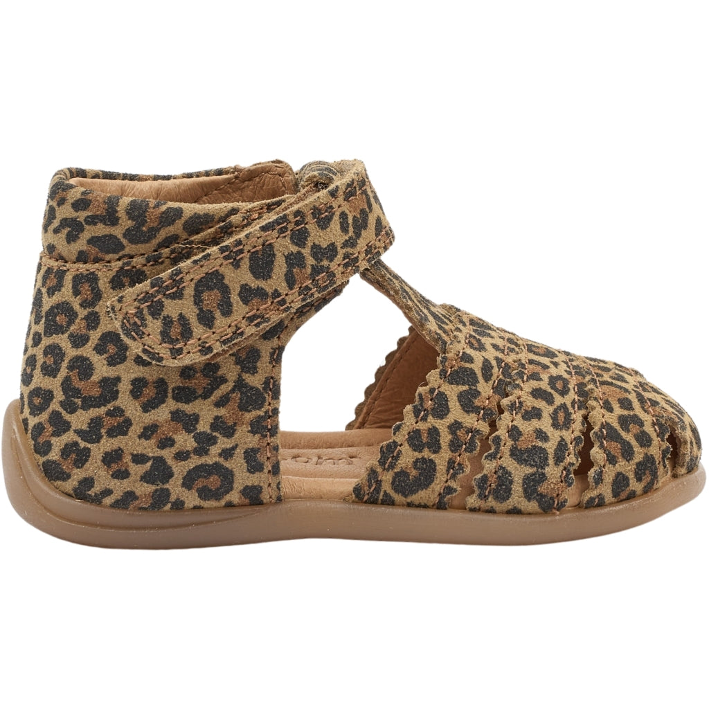 POM POM PMPi Starter Scallop Sandal Sandals Leopard
