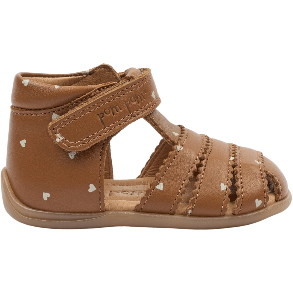 POM POM PMPi Starter Scallop Sandal Sandals Picante Heart AOP