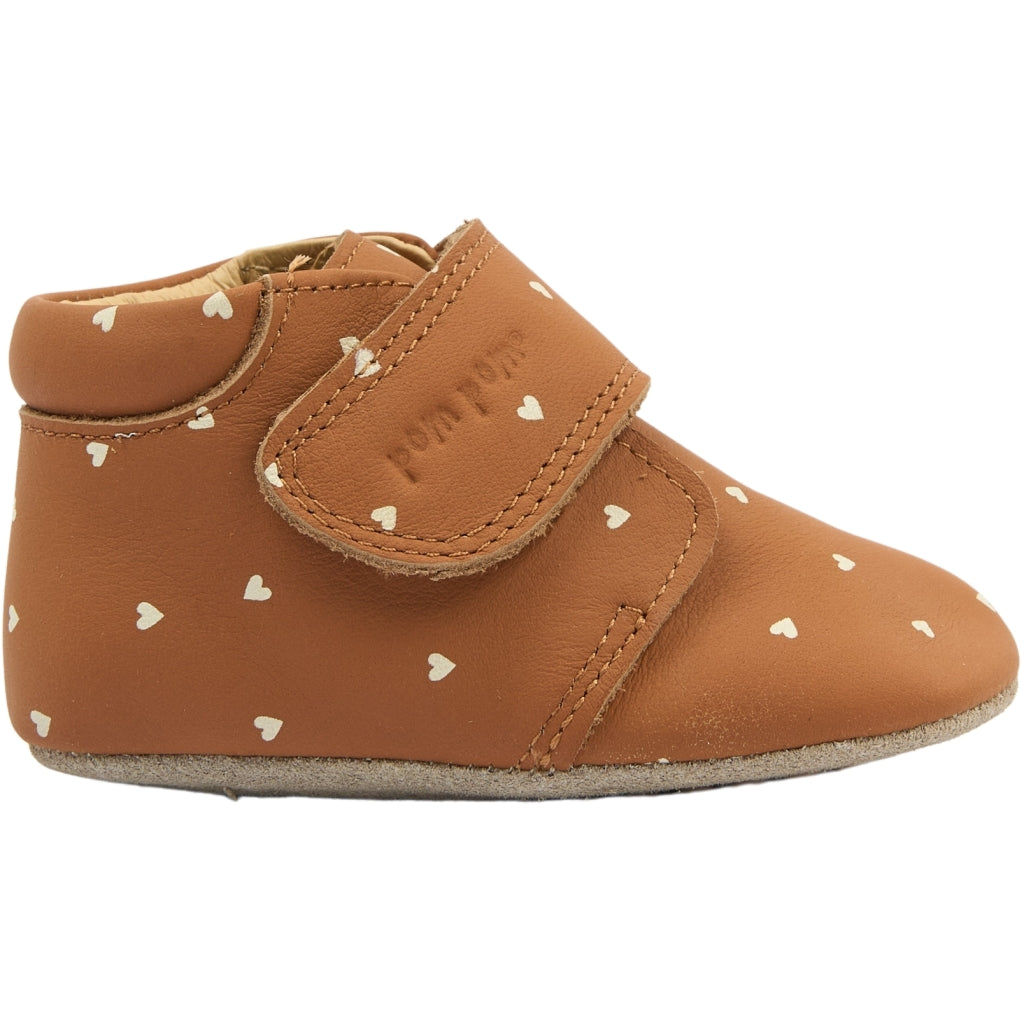 POM POM PMPiti Beginner AOP Slippers Caramel Cafe Heart AOP