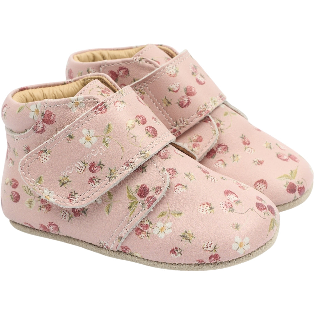 POM POM PMPiti Beginner AOP Slippers Misty Rose Strawberry AOP