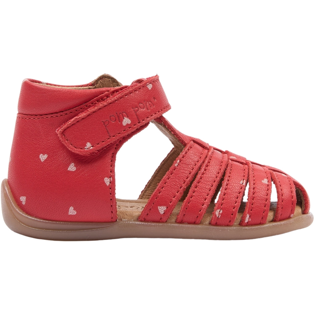 POM POM PMPop Starter Sandal Sandals Poppy Red AOP