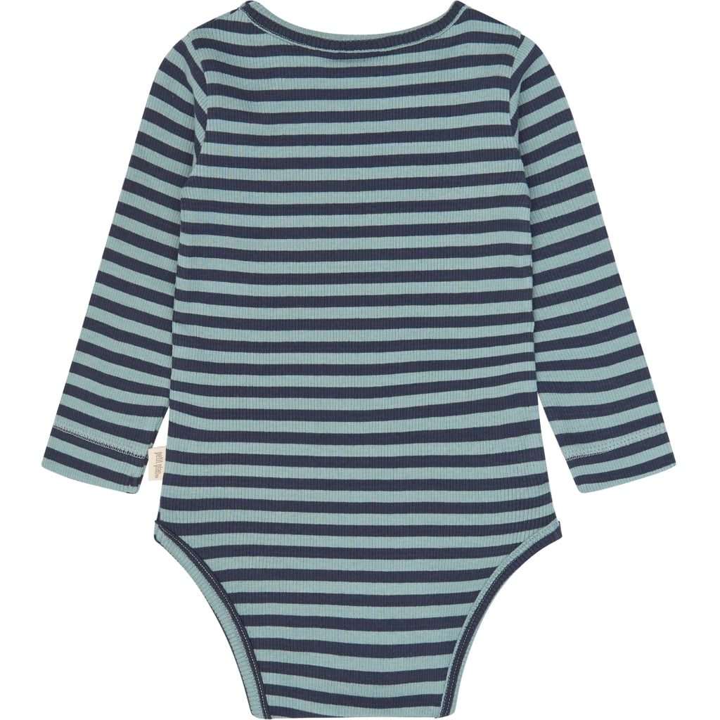 PETIT PIAO PPAir L_S Body Bodystockings Lead Striped