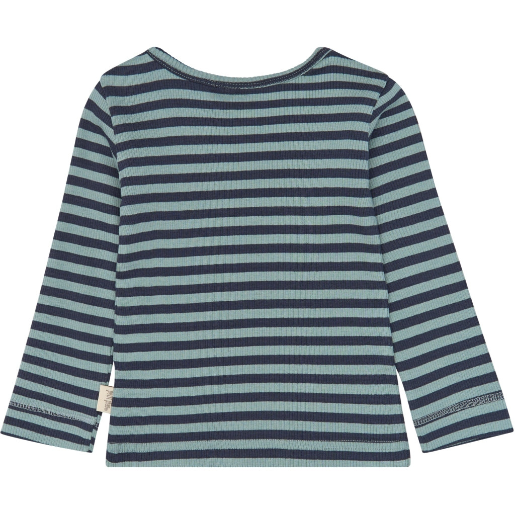PETIT PIAO PPAir L_S Tee Langærmet bluse Lead Striped