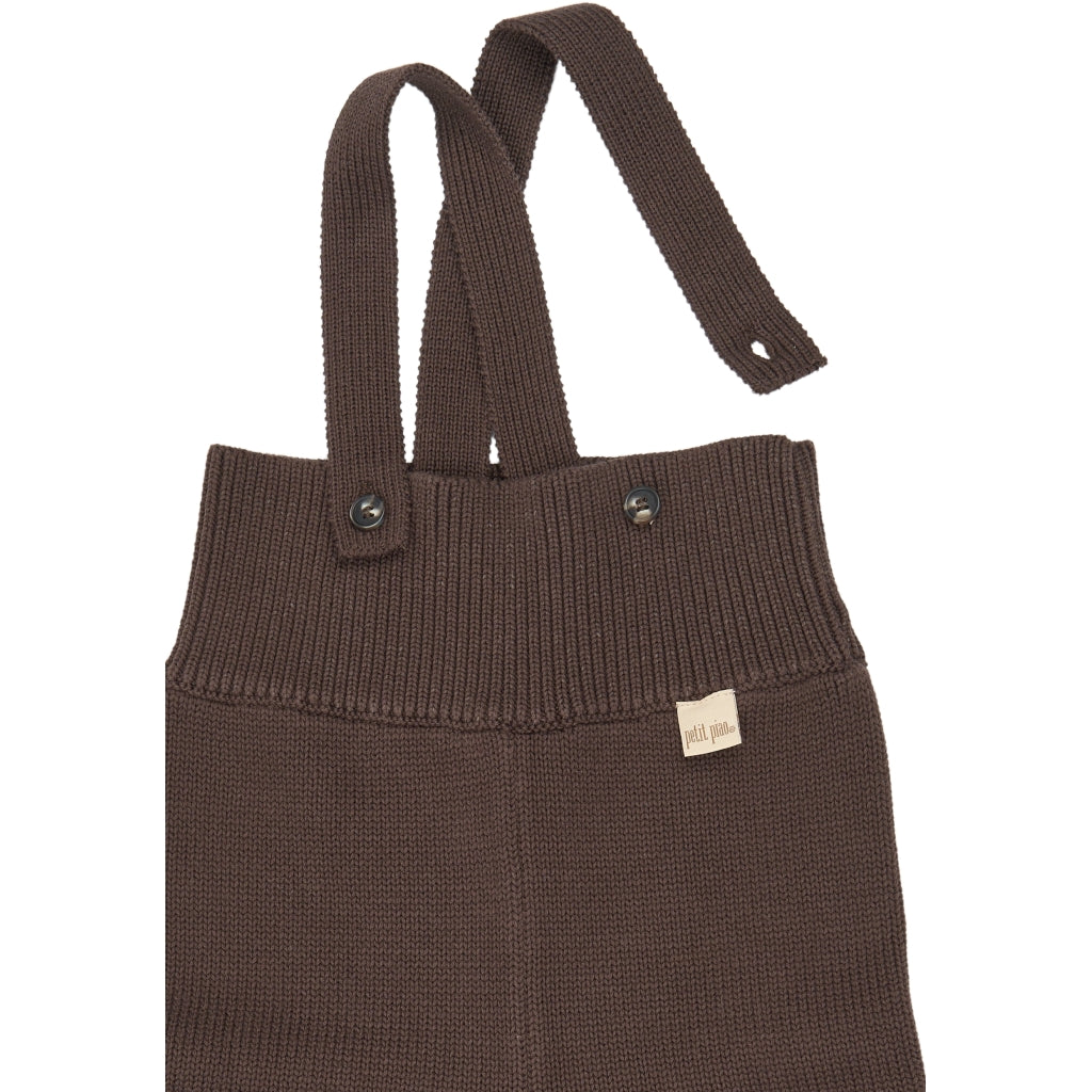 PETIT PIAO PPDag High Strap Knit Pants Strik Chestnut