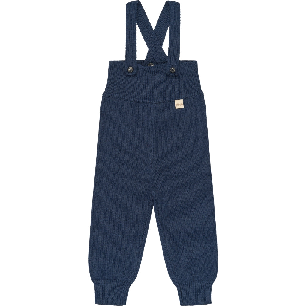 PETIT PIAO PPDag High Strap Knit Pants Strik Navy Blazer