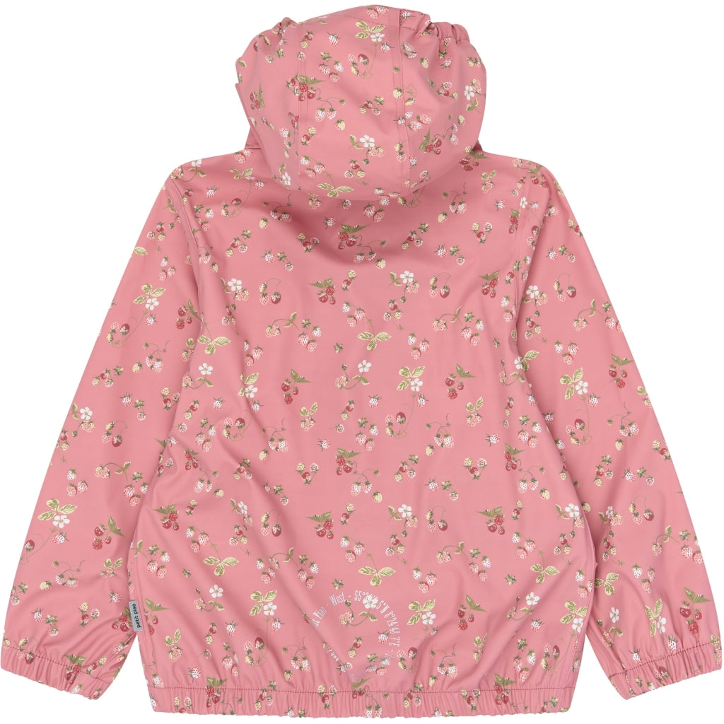 PETIT PIAO PPDai Rainwear Set Regntøj Dusty Rose Strawberry AOP