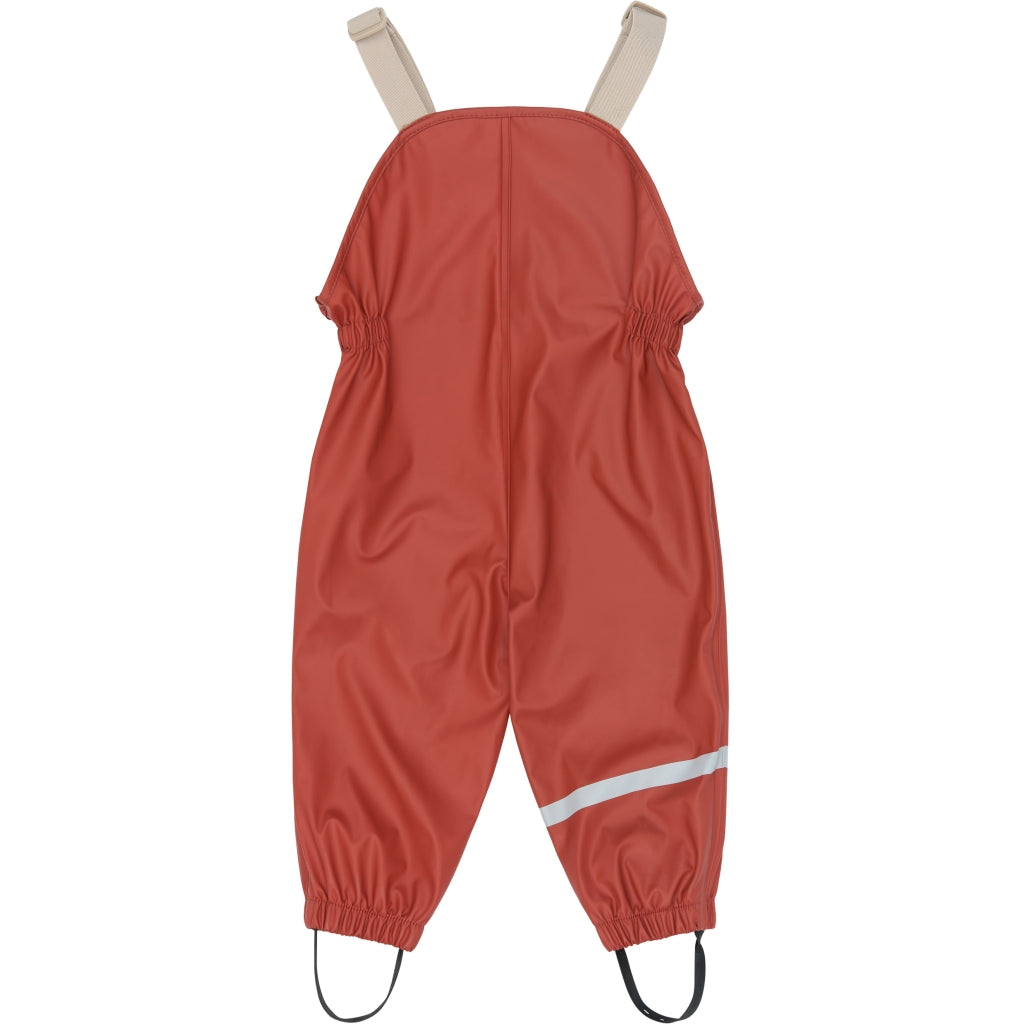 PETIT PIAO PPDai Rainwear Set W. Susp. Regntøj Dusty Rose Strawberry AOP
