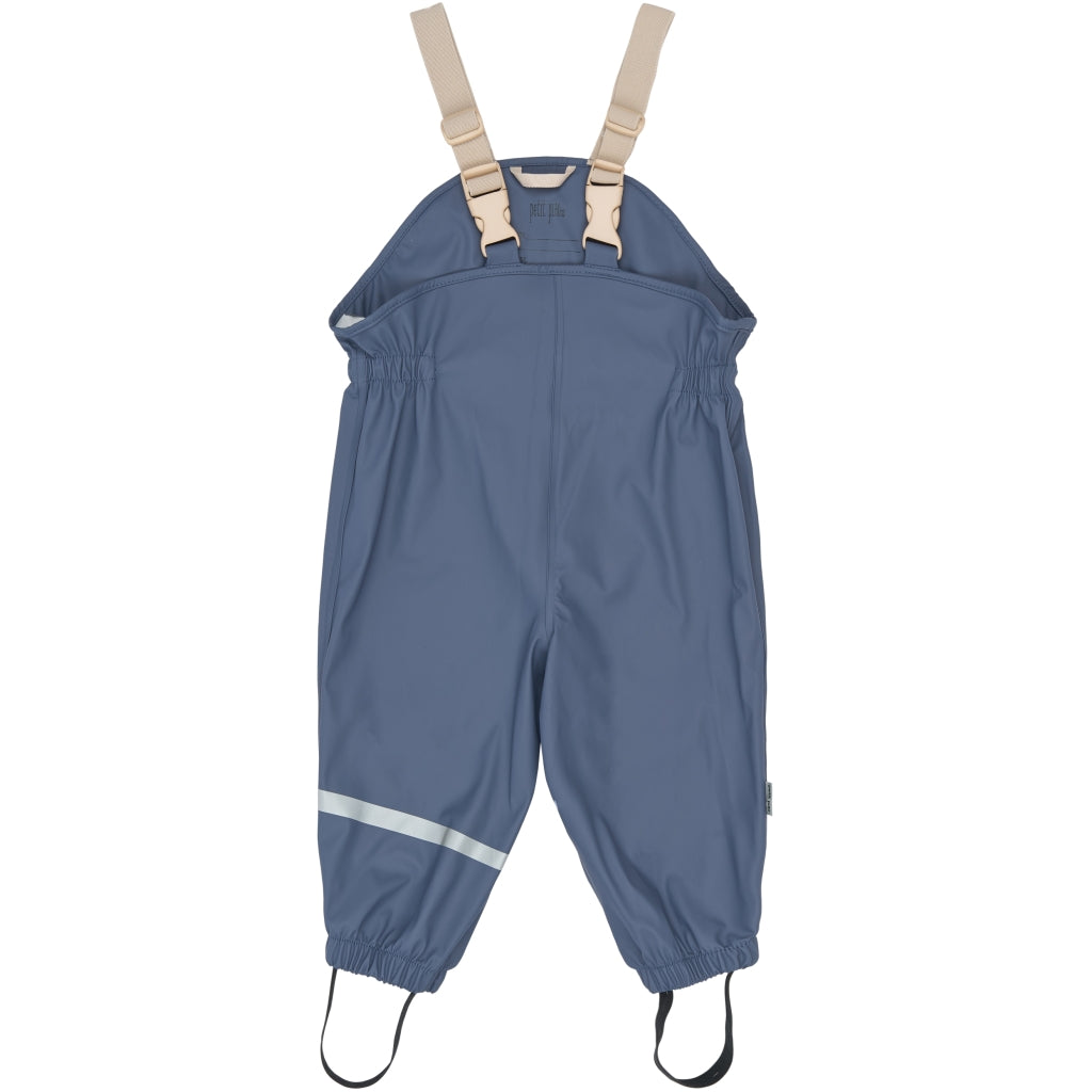 PETIT PIAO PPDai Rainwear Set W. Susp. Regntøj Pearl Blue Boat AOP