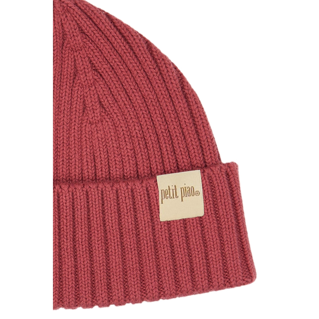 PETIT PIAO PPDanner Knit Hat Huer Rose Brown