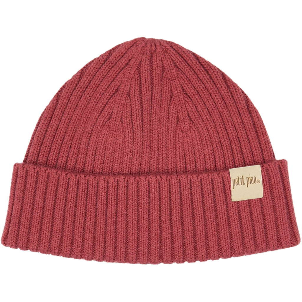 PETIT PIAO PPDanner Knit Hat Huer Rose Brown