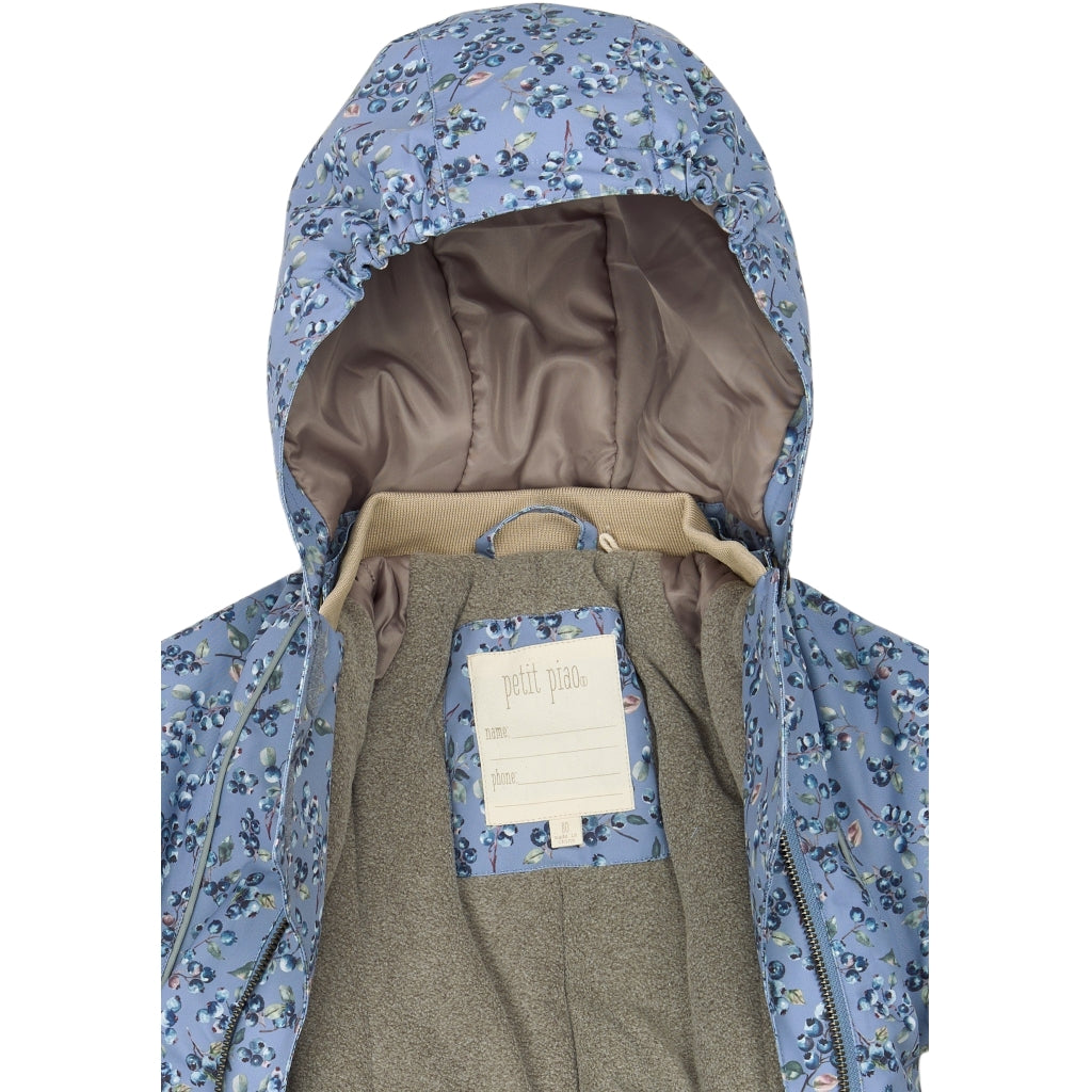 PETIT PIAO PPDard Snowsuit Flyverdragter Stonewash Blueberry AOP