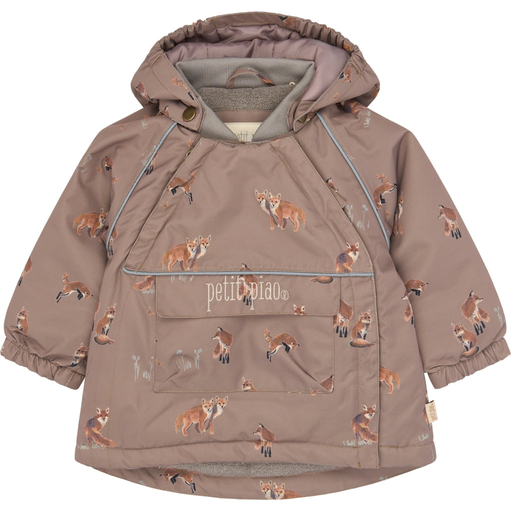 PETIT PIAO PPDard Winter Jacket Jakker Fossil Fox AOP