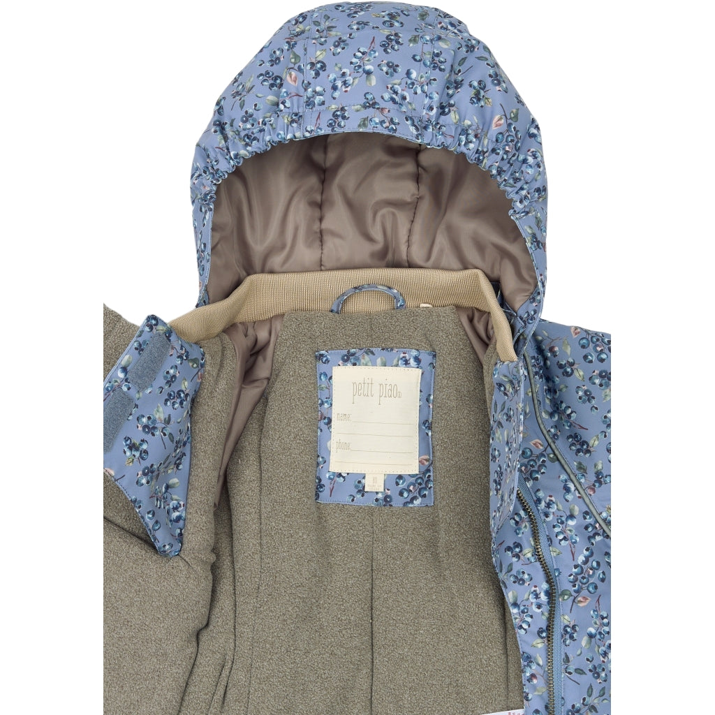 PETIT PIAO PPDard Winter Jacket Jakker Stonewash Blueberry AOP