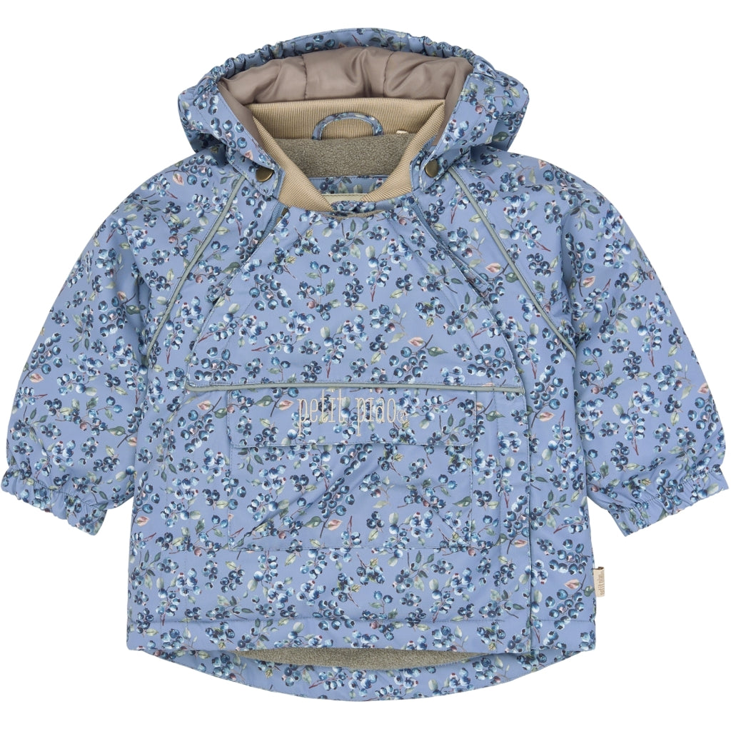PETIT PIAO PPDard Winter Jacket Jakker Stonewash Blueberry AOP