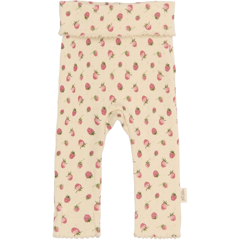 PETIT PIAO PPDea High Waist Leggings NB Leggings Fog Strawberry AOP