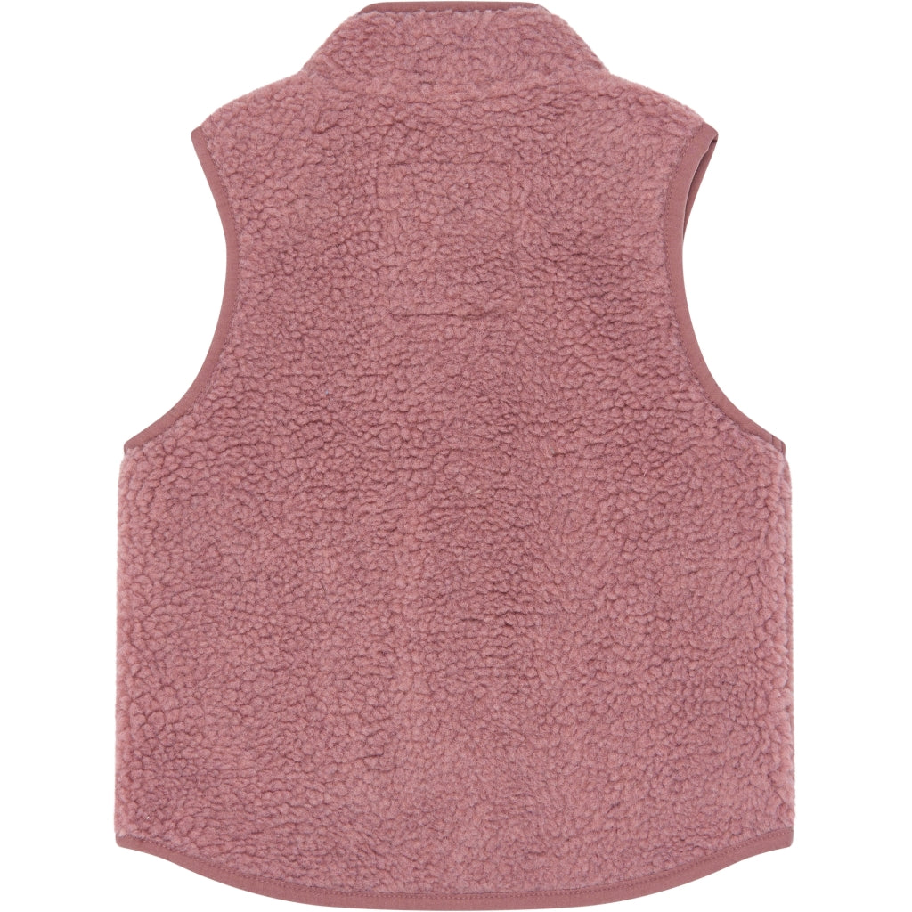 PETIT PIAO PPDesino Fleece Waistcoat Vest Nostalgic Rose