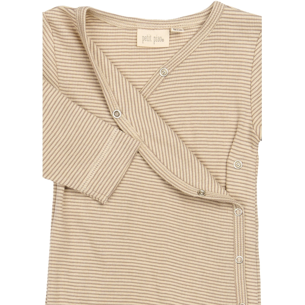 PETIT PIAO PPDian L_S Jumpsuit Fold Feet NB NOOS Heldragter Pure Cashmere/Dark Off White