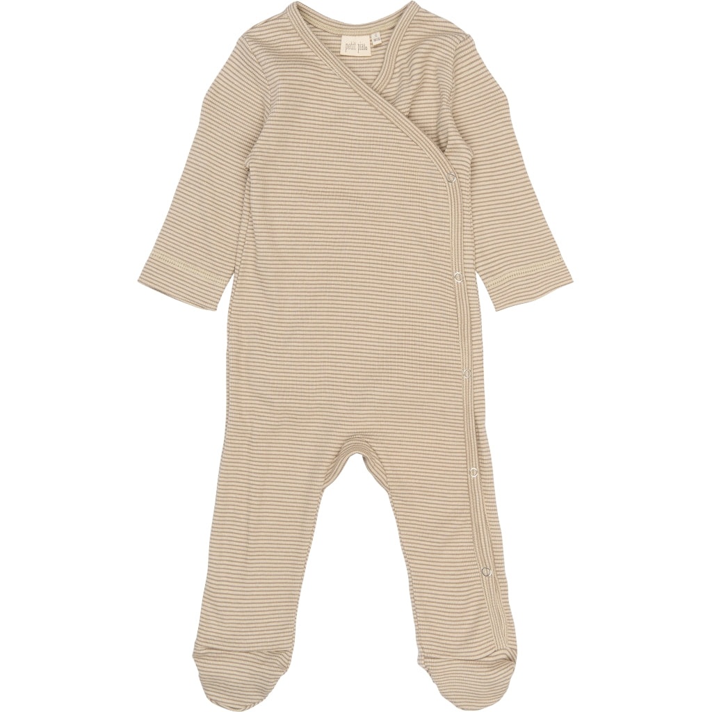 PETIT PIAO PPDian L_S Jumpsuit Fold Feet NB NOOS Heldragter Pure Cashmere/Dark Off White