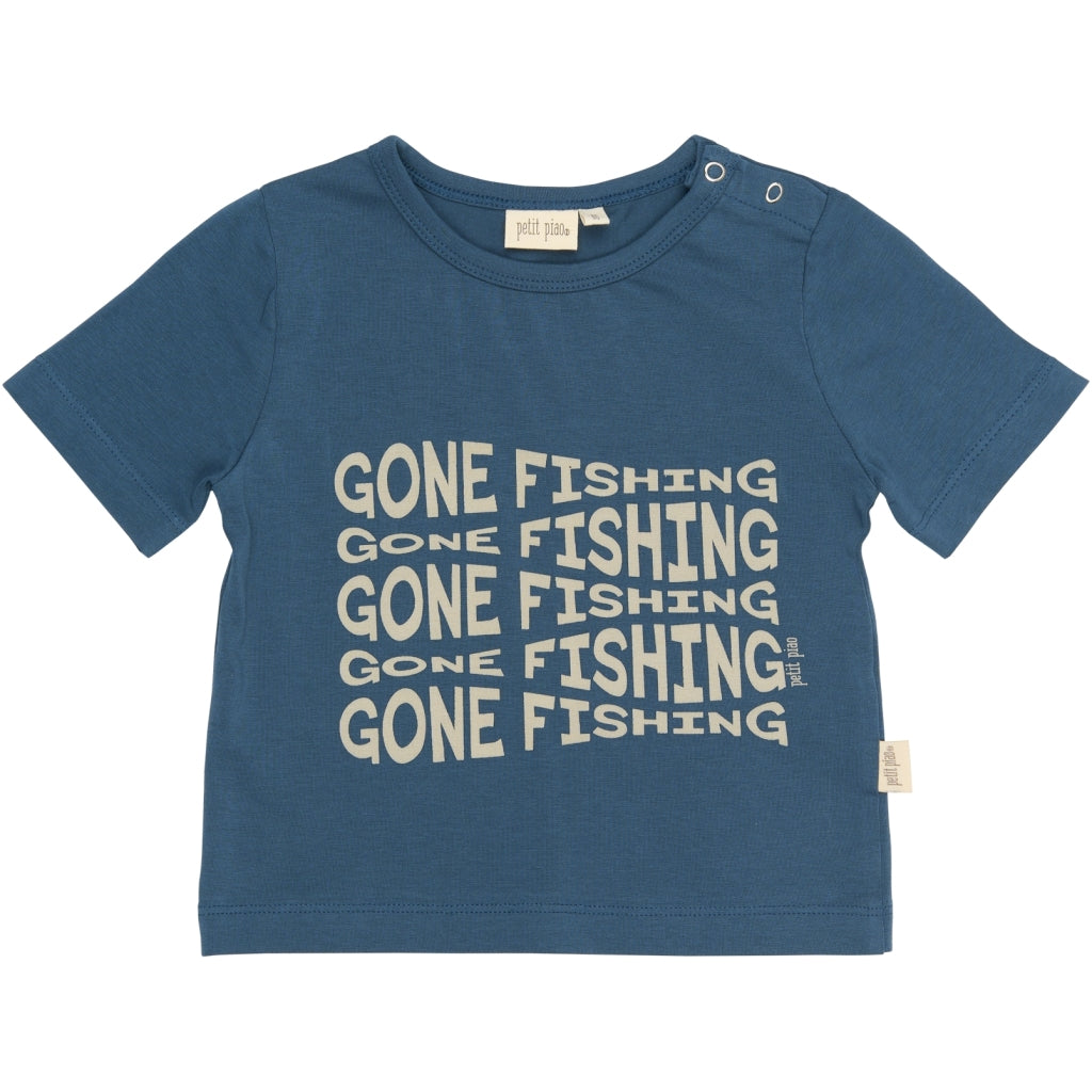 PETIT PIAO PPEast OS S_S Tee T-shirt Dark Denim