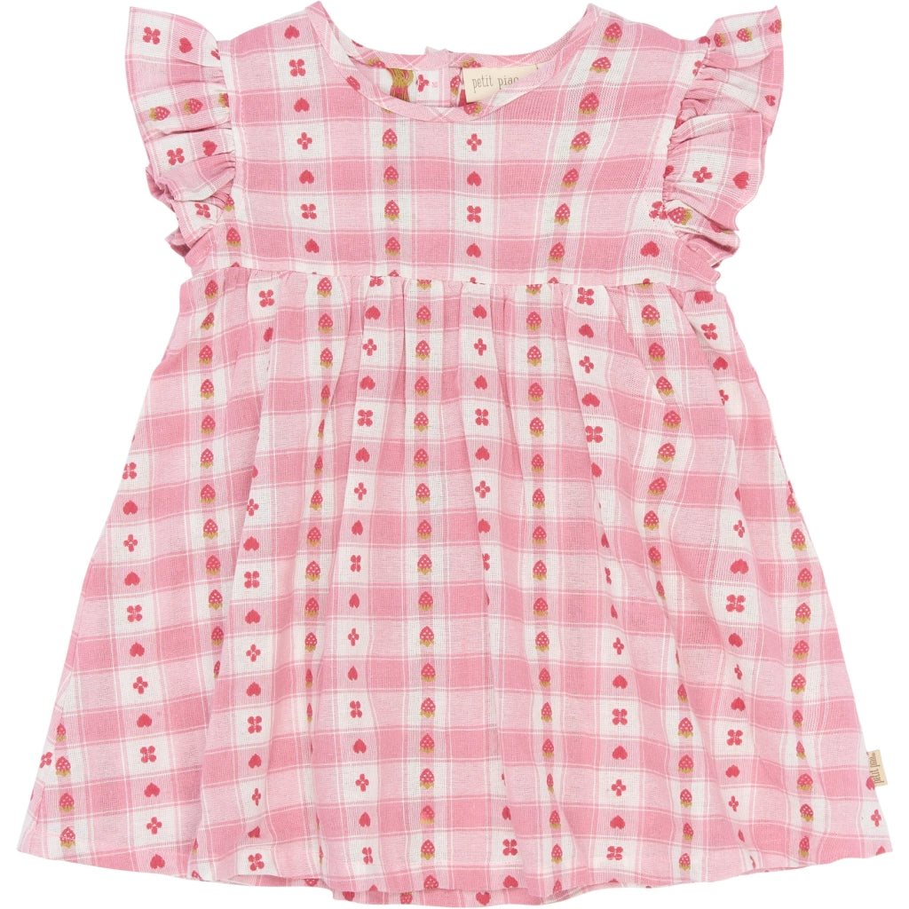 PETIT PIAO PPElba S_S Dress Kjoler Dusty Rose