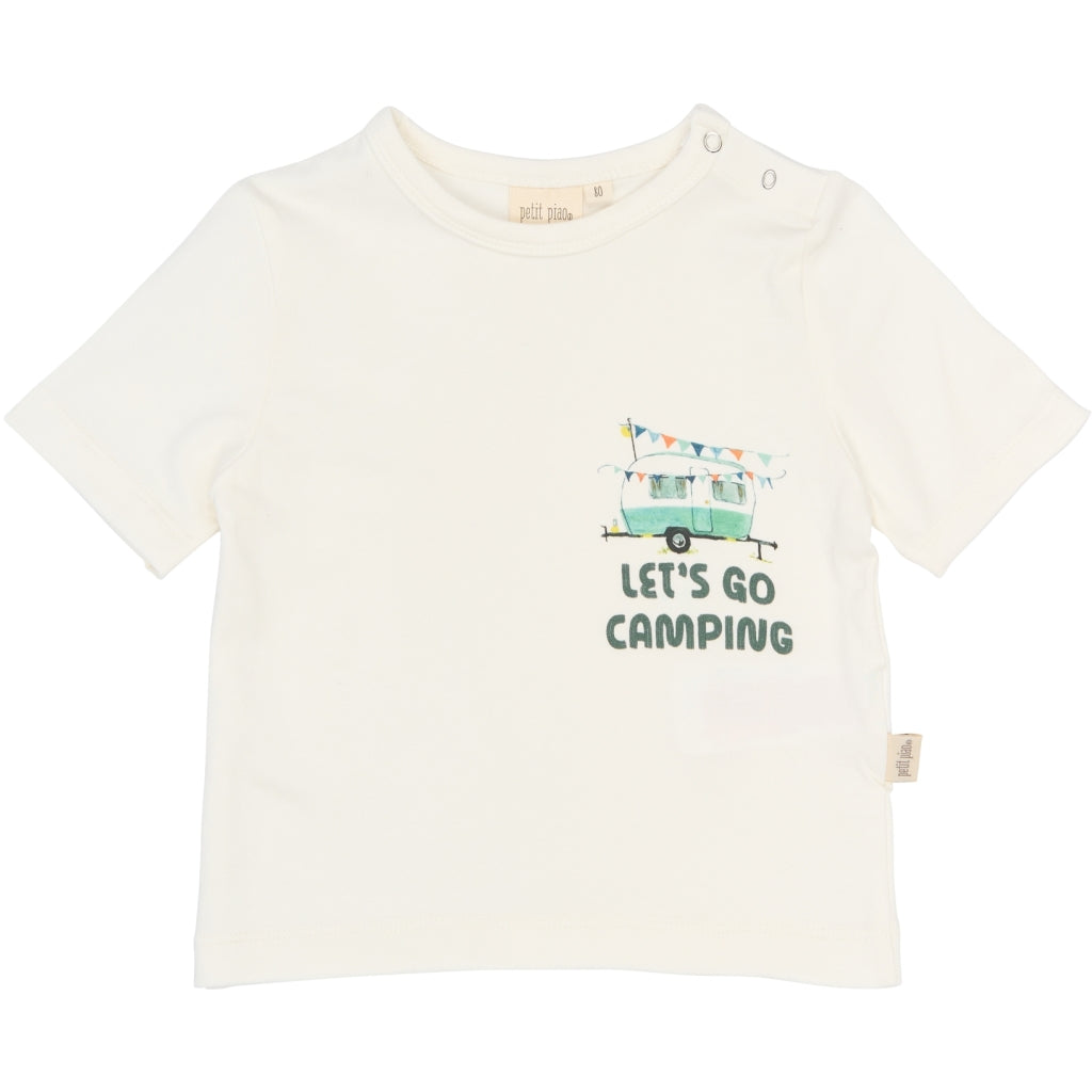 PETIT PIAO PPEliah OS S_S Tee T-shirt Cloud Dancer