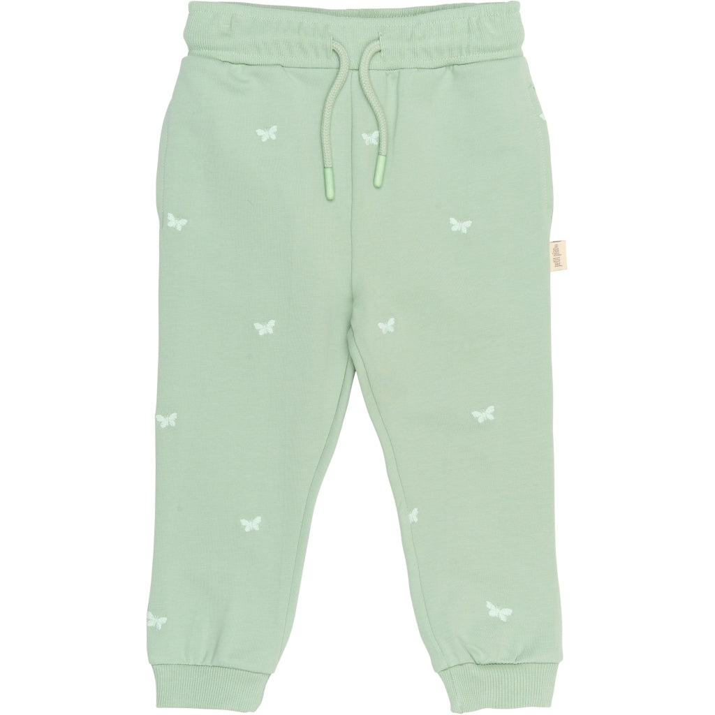 PETIT PIAO PPElis Sweatpants Bukser Frosty Green Butterfly EMB