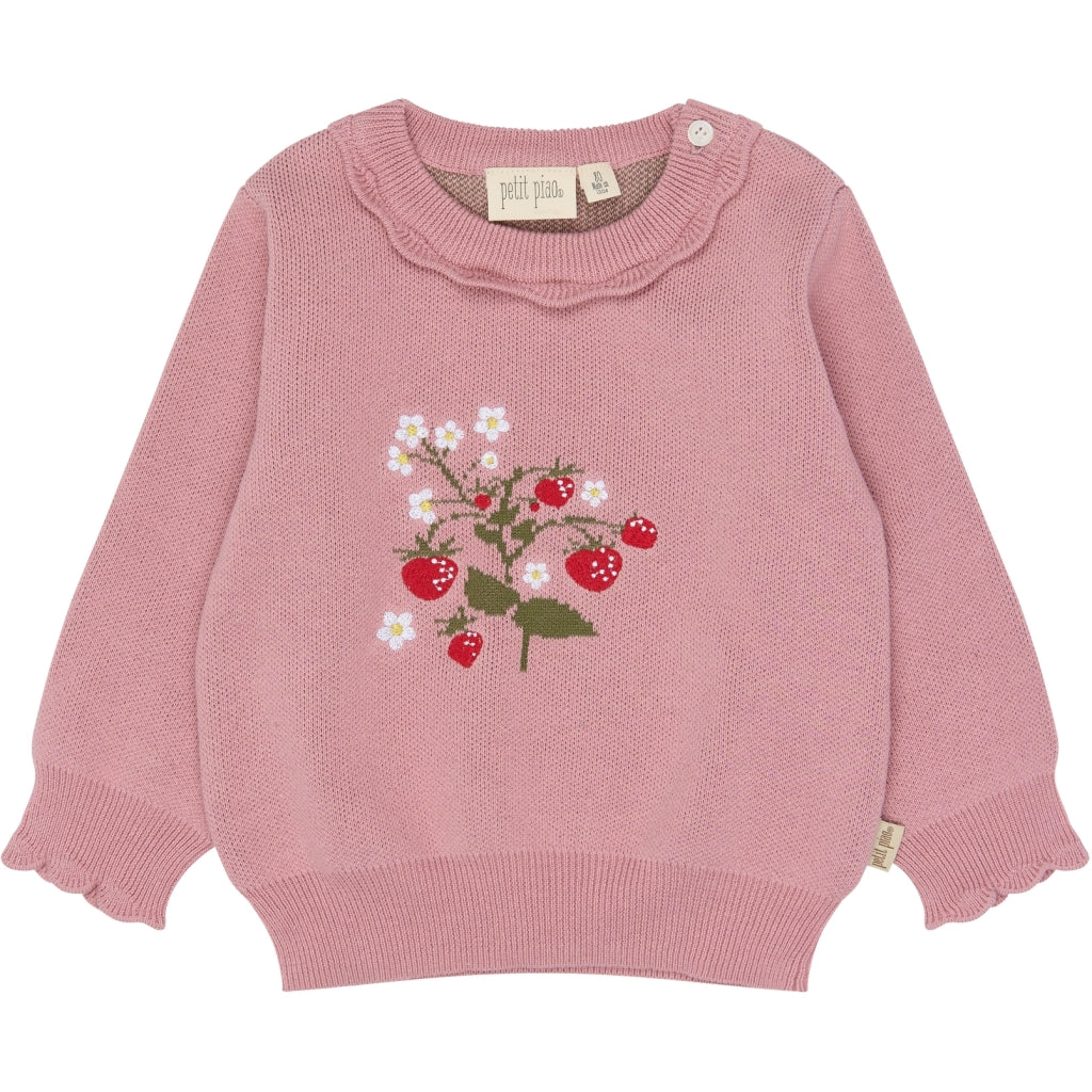 PETIT PIAO PPEllen Knit Pullover Strik Dusty Rose