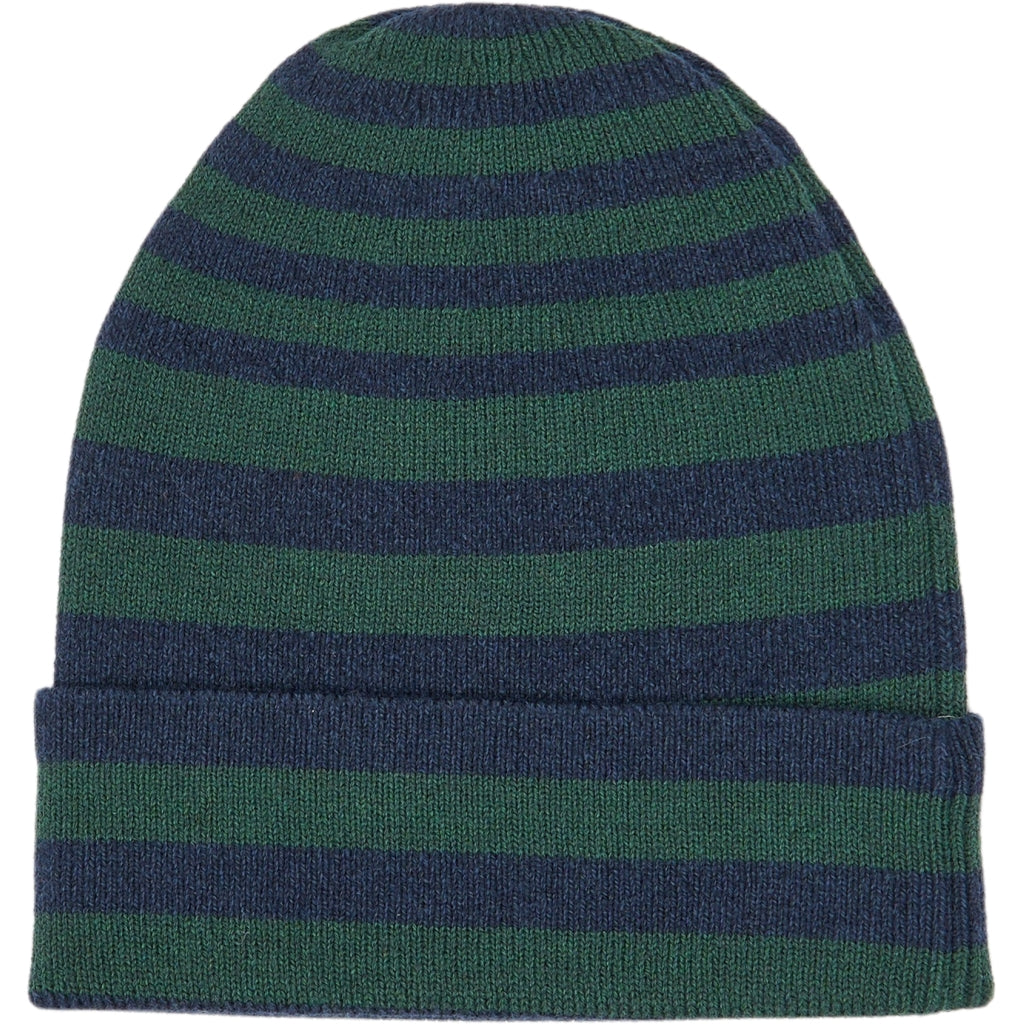 PETIT PIAO PPElliot Knit Hat Huer Trekking Green Striped