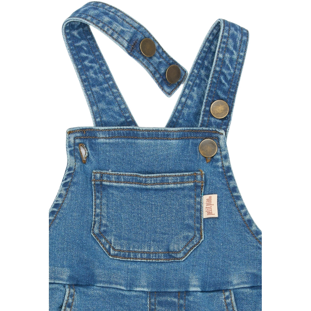 PETIT PIAO PPElm Denim Overalls Overalls Light blue denim