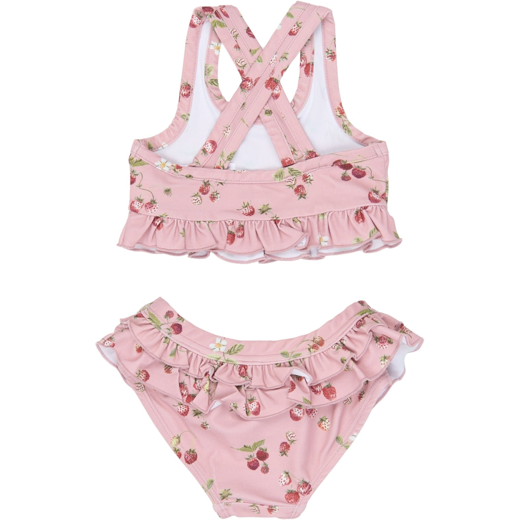 PETIT PIAO PPEm Bikini Badetøj Misty Rose Strawberry AOP