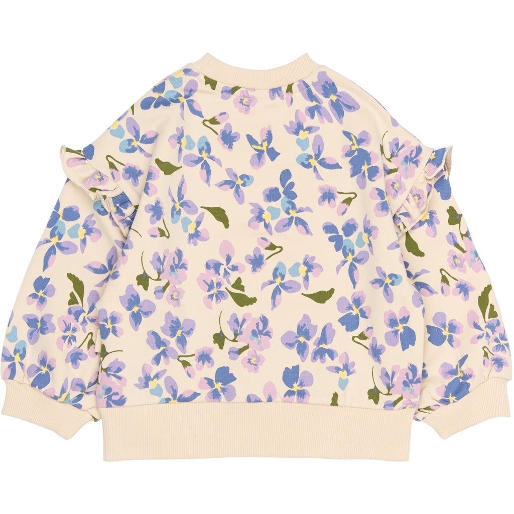 PETIT PIAO PPErwina Sweatshirt Sweatshirt Fog Viola AOP