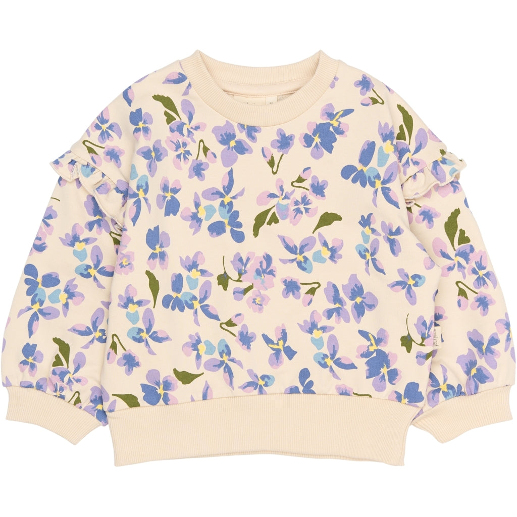 PETIT PIAO PPErwina Sweatshirt Sweatshirt Fog Viola AOP