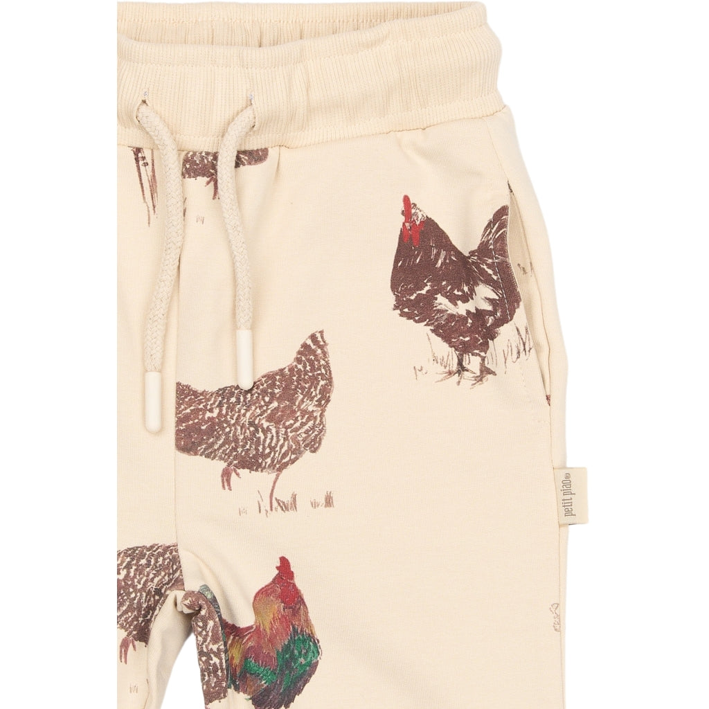 PETIT PIAO PPEtro Sweatpants Bukser Fog Rooster AOP