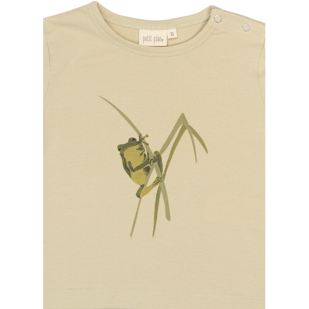 PETIT PIAO PPEvald OS S_S Tee T-shirt Tidal Foam