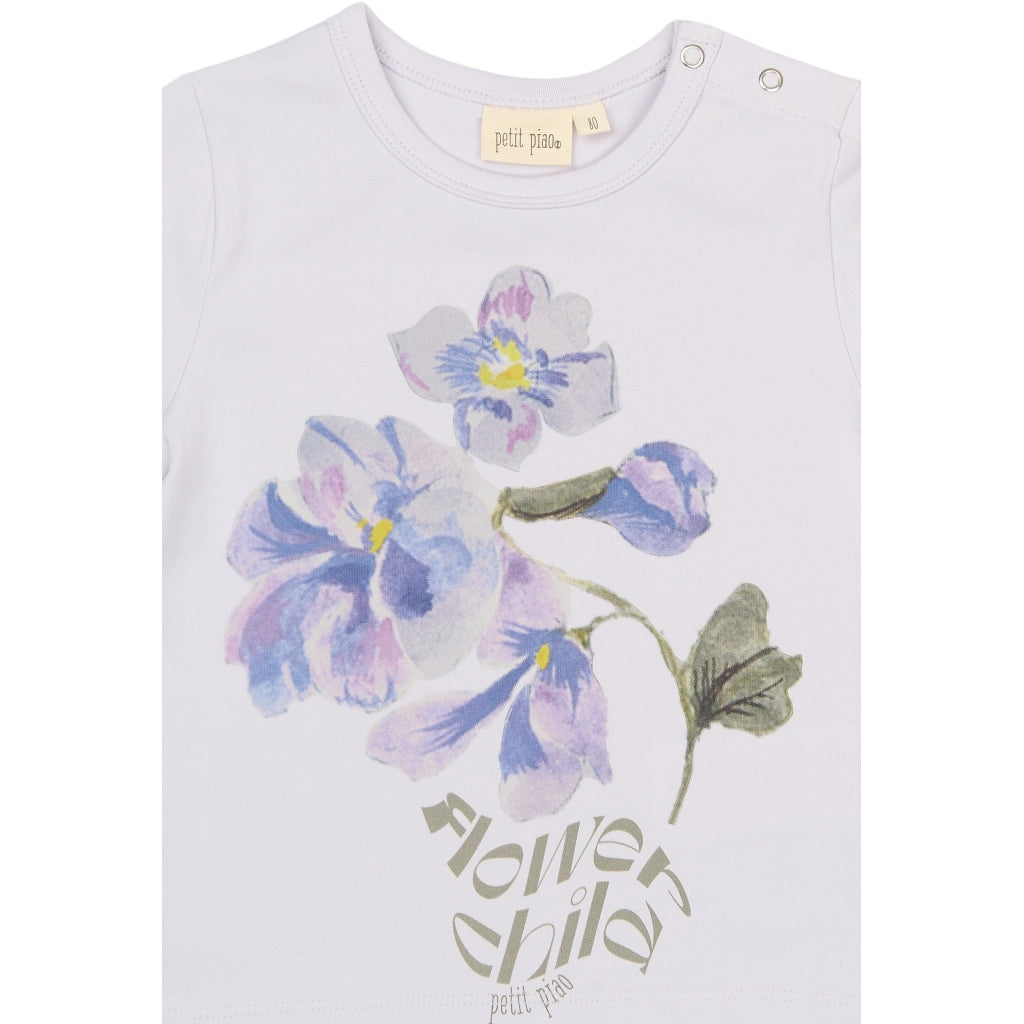PETIT PIAO PPEvelynn OS S_S Tee T-shirt Lilac Hint