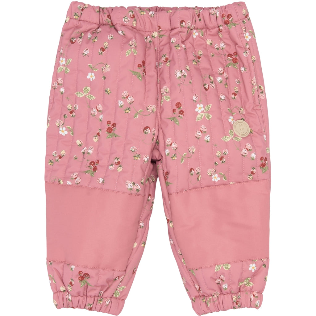 PETIT PIAO PPEver Thermo Pants Termotøj Dusty Rose Strawberry AOP