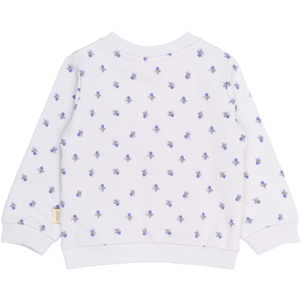 PETIT PIAO PPEwy Sweatshirt Sweatshirt Lilac Hint Viola AOP