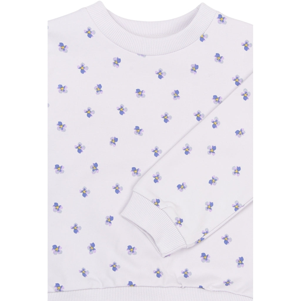 PETIT PIAO PPEwy Sweatshirt Sweatshirt Lilac Hint Viola AOP