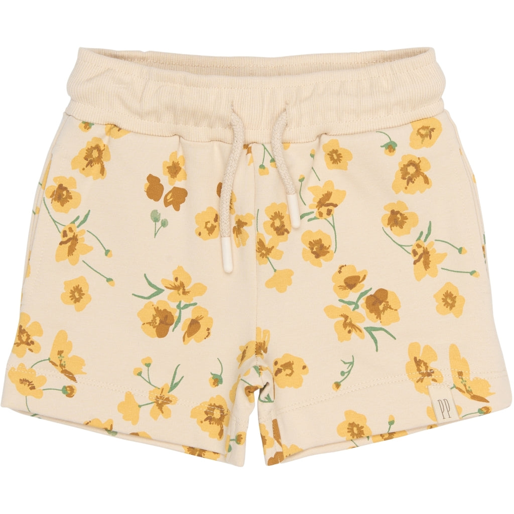 PETIT PIAO PPEydra Sweatshorts Shorts Fog Buttercup AOP