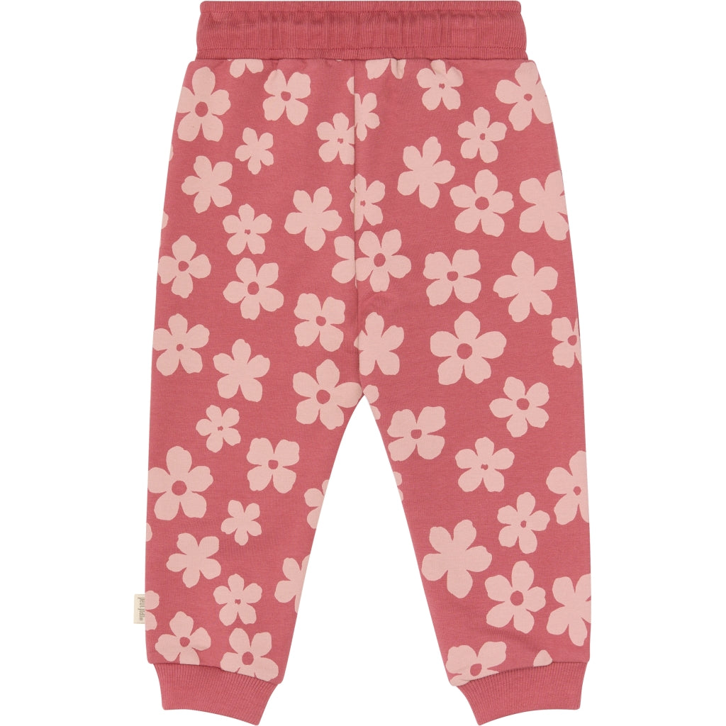 PETIT PIAO PPGabby Sweatpants Bukser Mauvewood Flower AOP