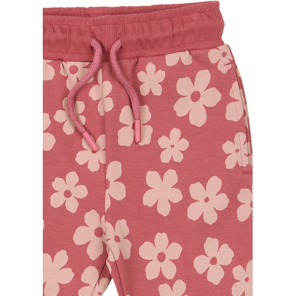 PETIT PIAO PPGabby Sweatpants Bukser Mauvewood Flower AOP