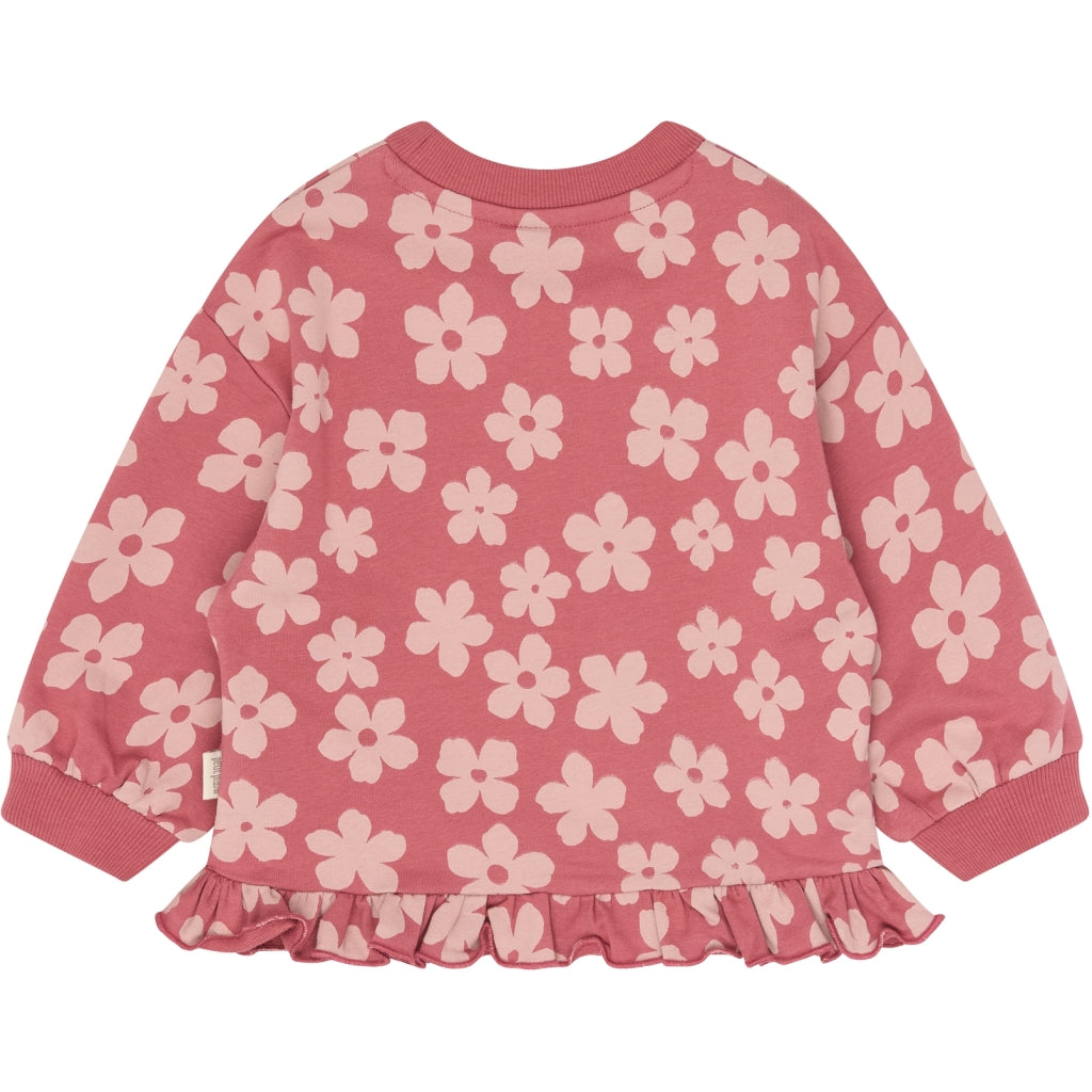 PETIT PIAO PPGabby Sweatshirt Sweatshirt Mauvewood Flower AOP