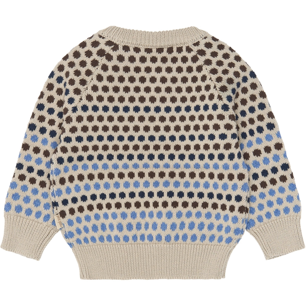 PETIT PIAO PPGeller Knit Pullover Strik Fog